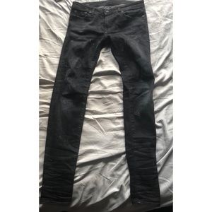 🚨 SOLD 🚨 R13 BLACK DISTRESSED SKINNY JEANS